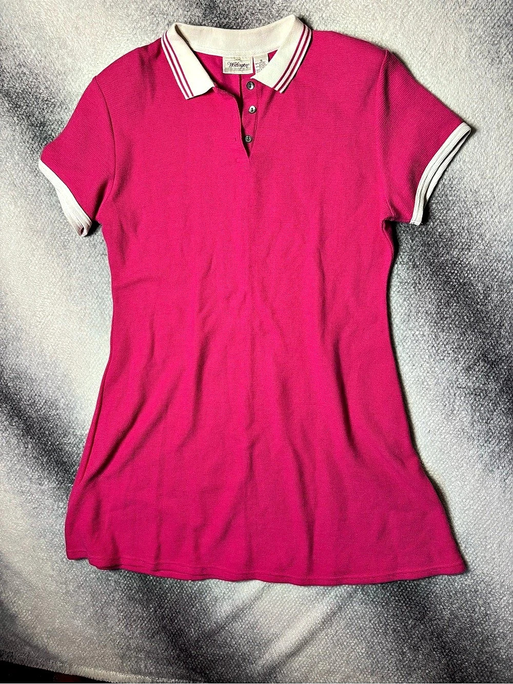 Vintage Worthington sport Pink Polo Mini tennis Dress size 18